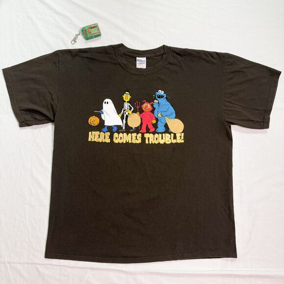Y2K Sesame Street Halloween T-Shirt - XL - Picture 4 of 4